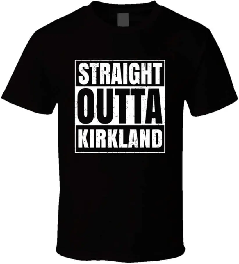 Straight Outta Kirkland Illinois City Parody Grunge T Shirt