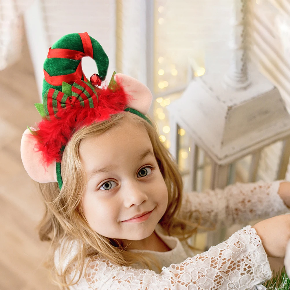 

2pcs Glitter Headb s Hair Accessories Smooth Surface Decorative Hairb Elements Cosplay Christmas Gift