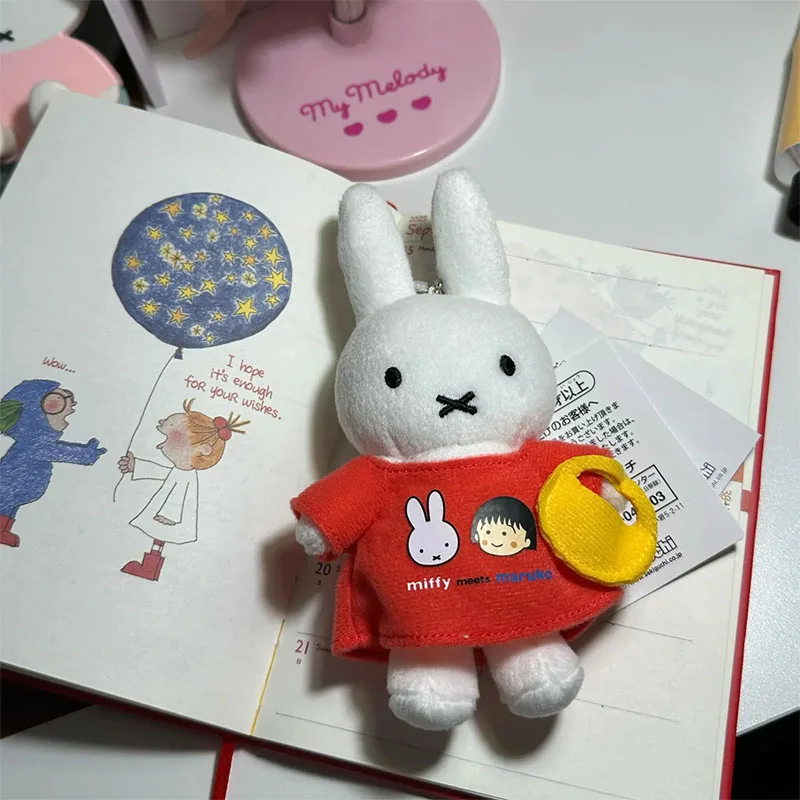 

Милый плюшевый брелок Миффи, кролик, мягкая игрушка, мультяшная игрушка, модный кулон для рюкзака, аниме-аксессуар, идеальный подарок для девочек