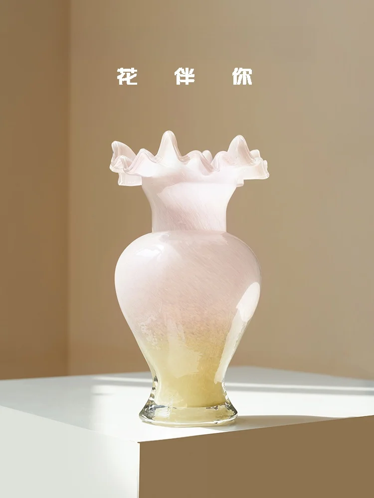 vaso-per-fiori-in-vetro-rosa-stile-francese-pezzo-decorativo-per-soggiorno-composizione-floreale-coltivazione-in-acqua-sensazione-di-lusso