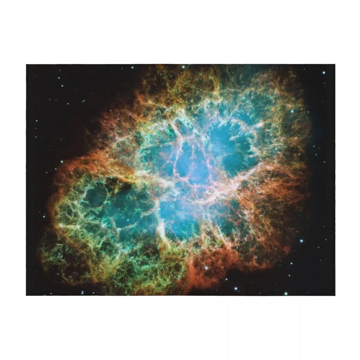 

Crab nebula Throw Blanket Designers Hair Retros Blankets