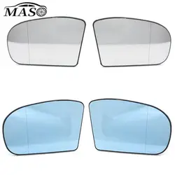 Espejo retrovisor lateral calefactado de 2 piezas, cristal gran angular 2038100121 2038101021 para MERCEDES Benz W203 W211 2003-2006