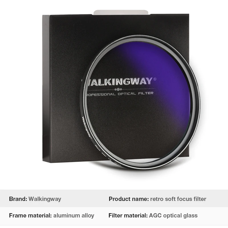 Walkingway Multi coated Retro Soft Filter Camera Portrait Mist Diffuser Filter Dreamy Effect Focus Filter For Canon Nikon Sony