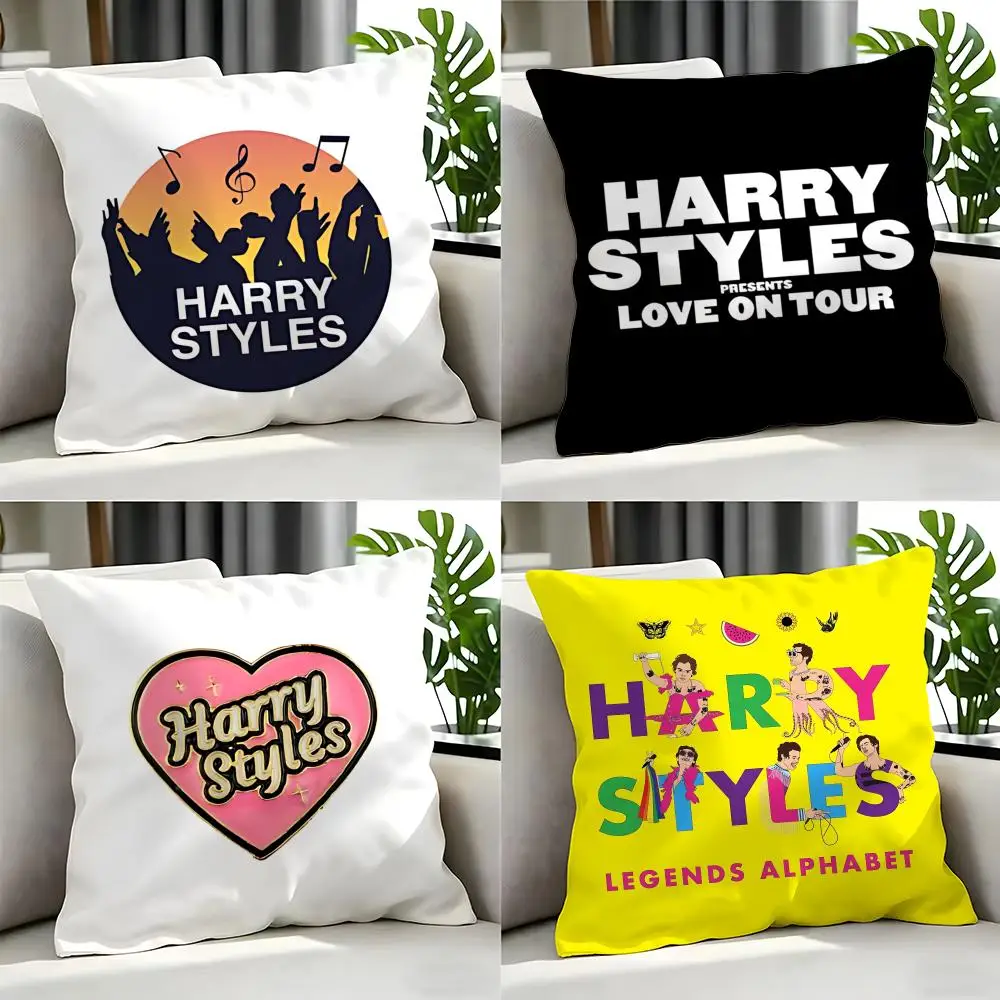 singer - Harry Styles Cushion Cover Cushion Cover Set 4Pcs 50x50 45x45 40x40 Pillowcase Decorative Sofa Home Decor