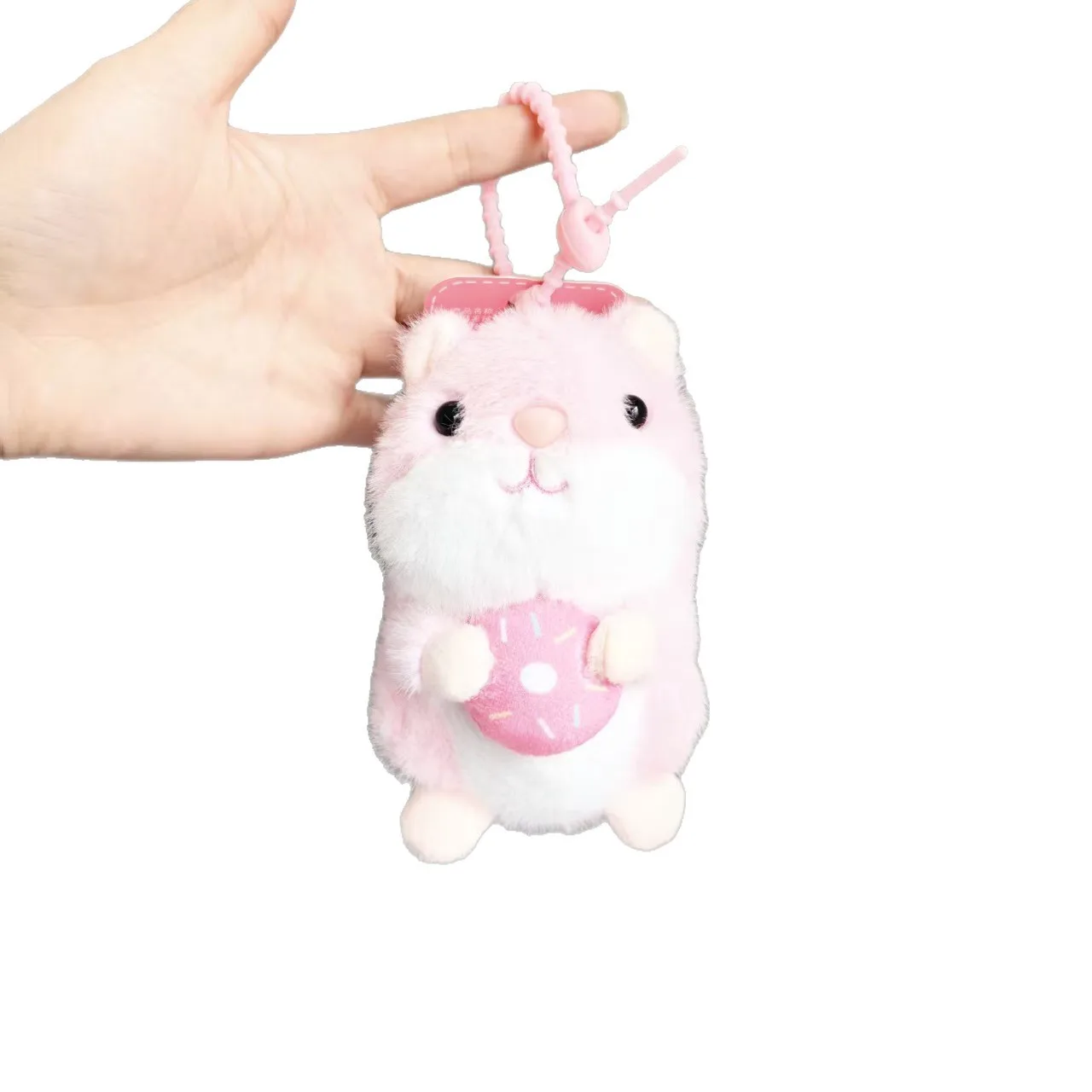 ตุ๊กตาหนูแฮมสเตอร์ขนปุย ตุ๊กตาน่ารัก ตุ๊กตาติดเครื่องเล่น ตุ๊กตาสำหรับเด็กผู้หญิง ของตกแต่งกระเป๋า พวงกุญแจจี้เล็ก