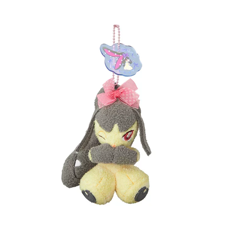 Echte PokéMon Don't Attack Me-serie pluche sleutelhanger kussen Mimikyu Espurr Jigglypuff trendy pop ornament decoratie speelgoed cadeau