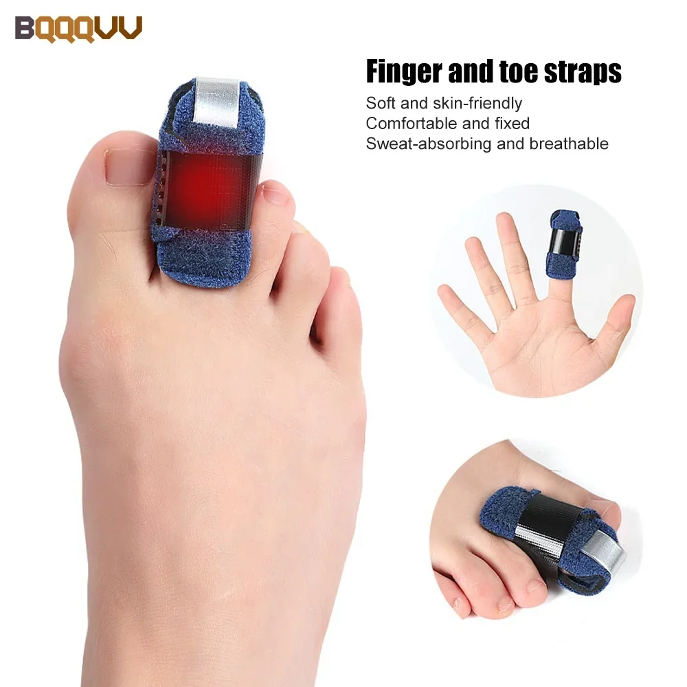 1Pc Vingerstabilisator, Vingerspalk Zachte Haak En Lus Bevestigingsmiddelen Beschermer Voor Het Rechttrekken Van Artritis Knokkel Immobilisatie