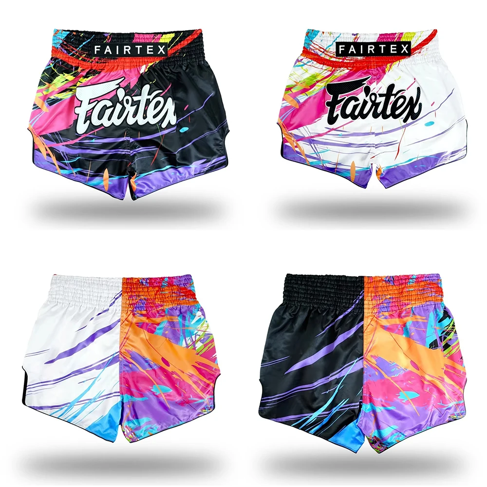 Original Training Muay Thai Gym Fighting Shorts Fitness Combat Sports Pants Gradient Design Boxing Shorts Sweat Pants