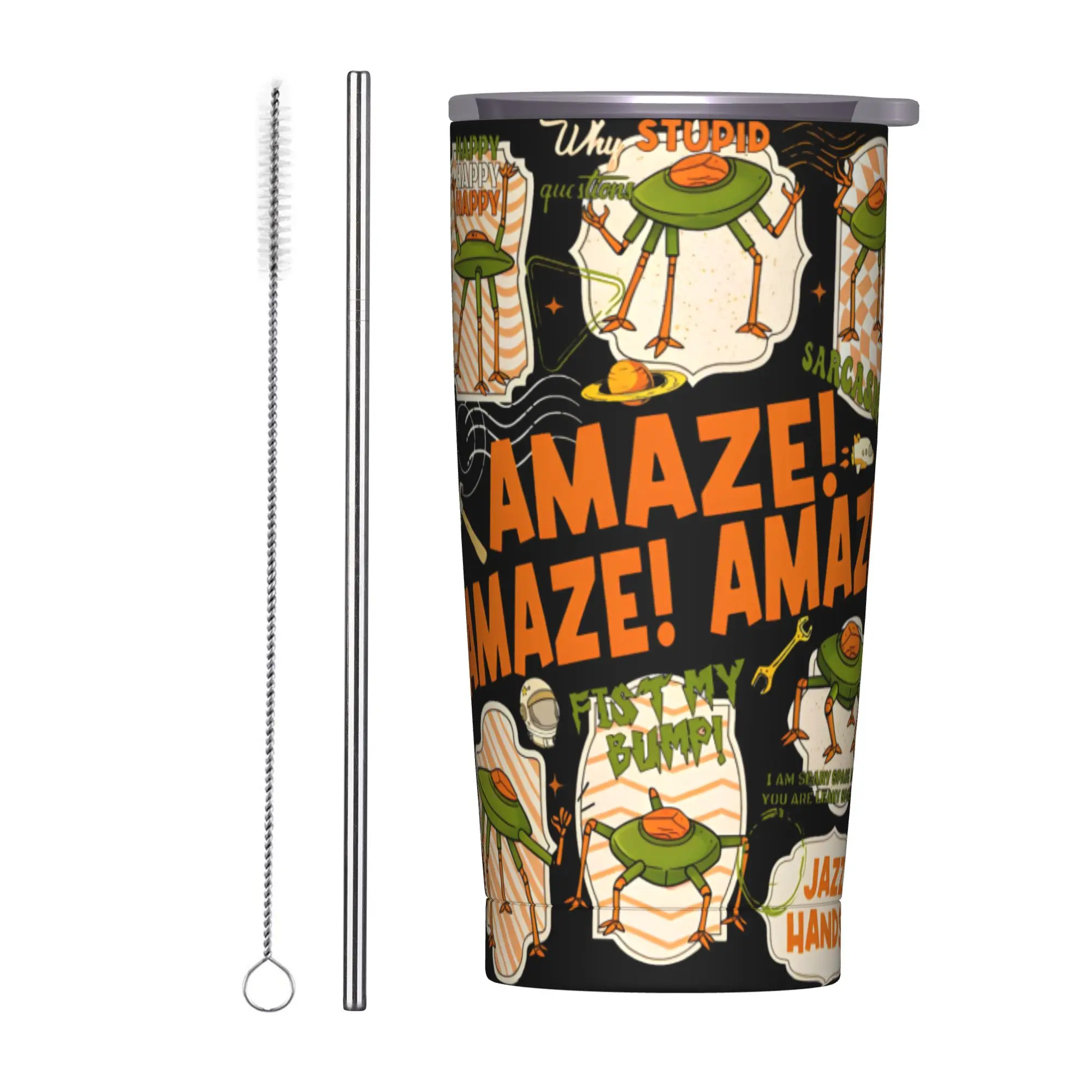 Rockys Amaze Project Hail Mary Book Scifi Tumbler Vakuumisolierte Kaffeetassen Vakuumflasche Doppelwandige Becher Wasserflasche, 20oz