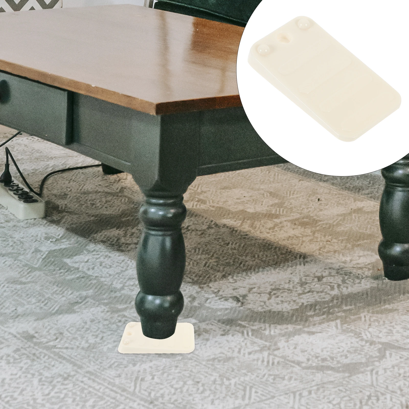 30 قطعة الحشوات البلاستيكية لتسوية منصات زيادة الأثاث التسوية المضادة للانزلاق الجدول أريكة خزانة الطابق حامي توقف الباب