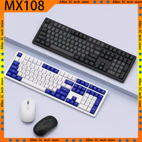 AKKO Monsgeek Mx108 Wireless Keyboard and Mouse Combo 108 Keys 2.4G Laptop Office Gamer PC Computer Keyboard and Mouse Set