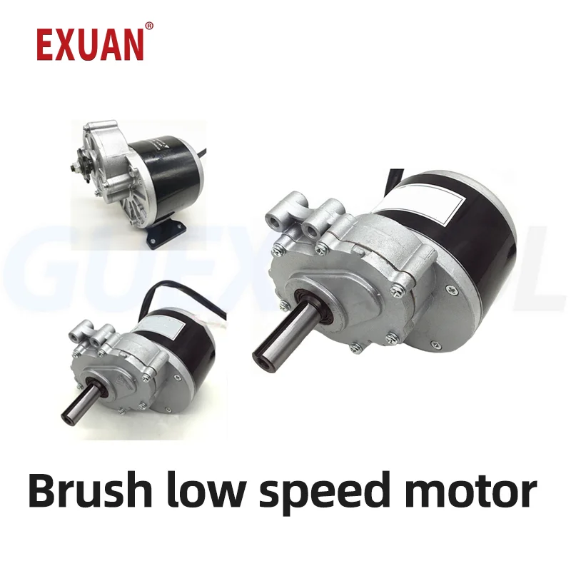 250W 24V Gear Brush Motor With Extended Shaft DC Low-speed Brush Motor For Electric Wheelchair Motor 75 Rpm Practical Motor