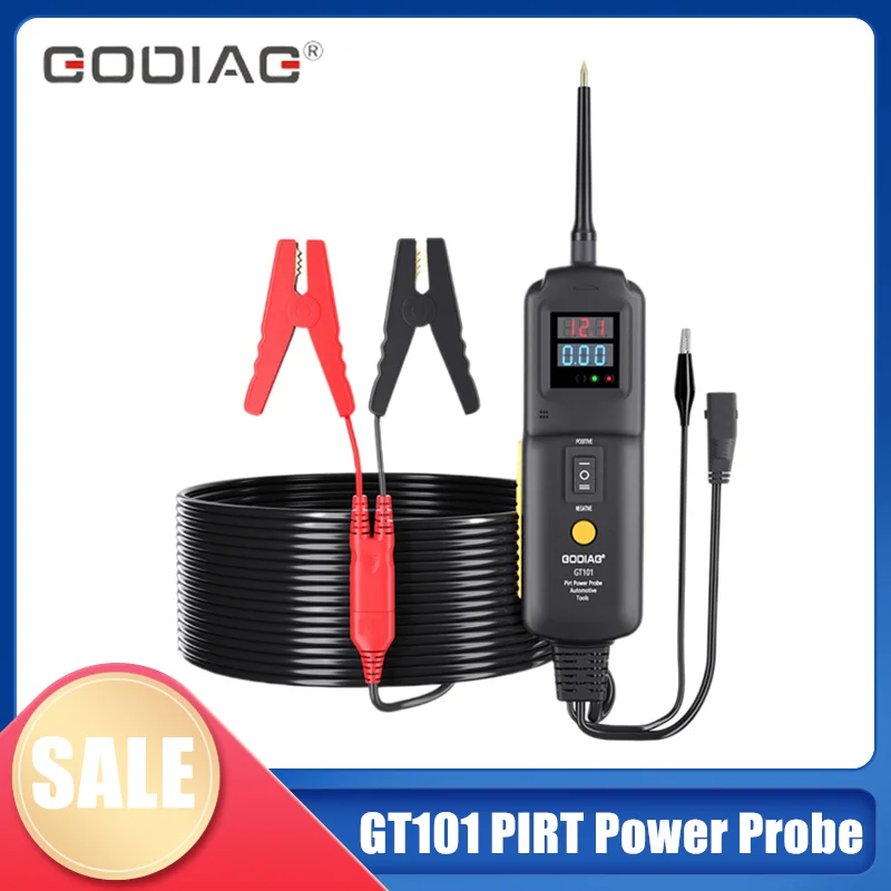 GODIAG GT101 PIRT Power Probe + Car Line Fault Finding + Fuel Injector Cleaning + Relay Testing