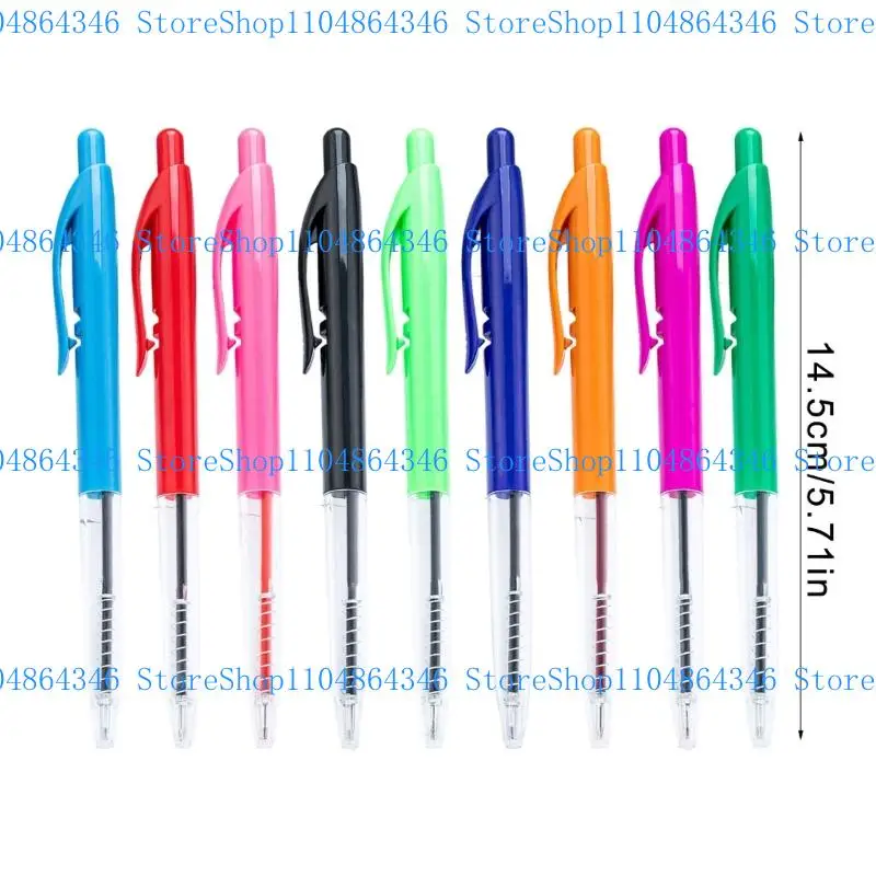 5asd Gift Pen 1.0mm Plastic Ballpoint Pen Smooth Writing Pen for Student Teacher