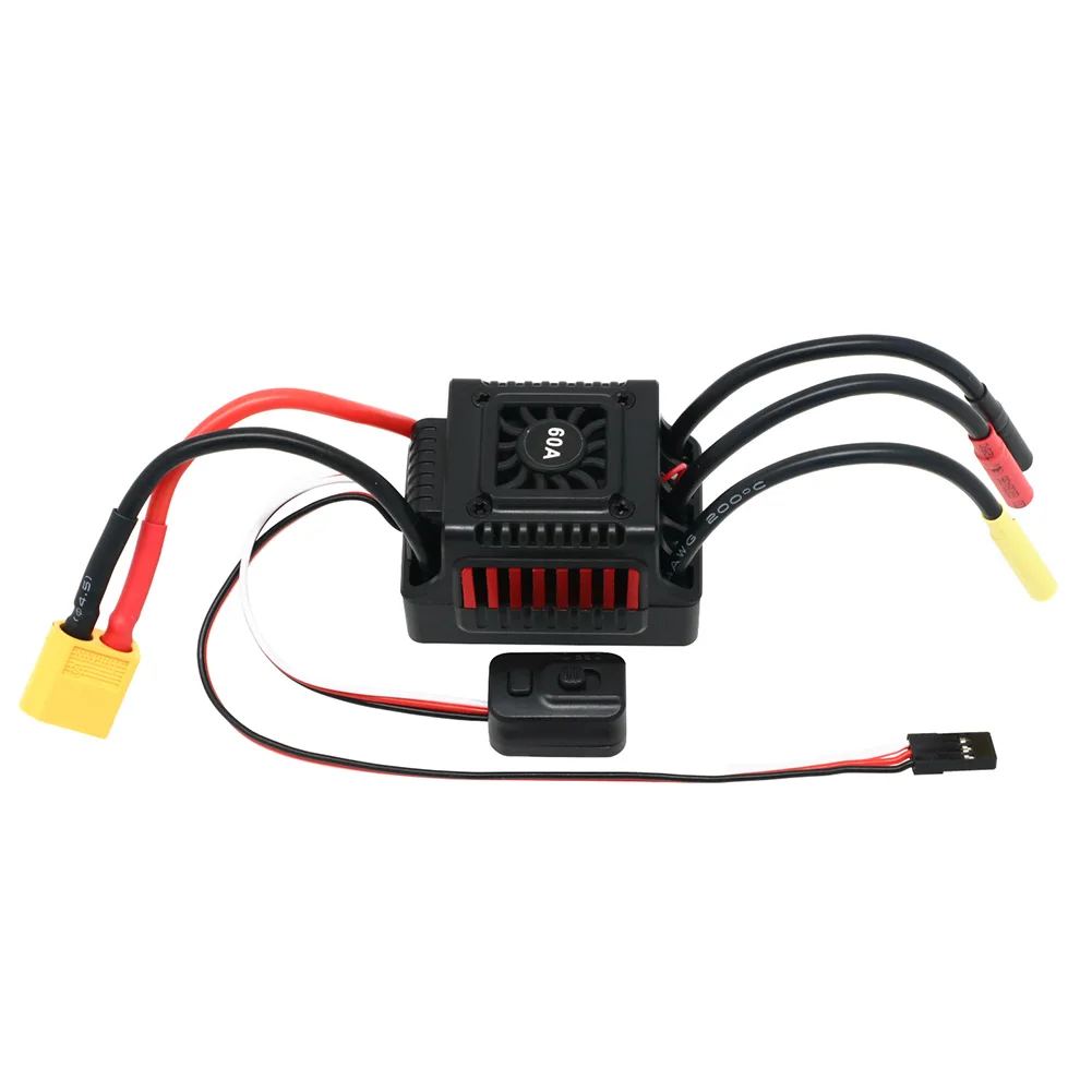 45A 60A RC ESC WSDT-45A WSDT-60A ESC sem escova sem sensor à prova d'água com plugue XT60 / T para carros 1/10 RC