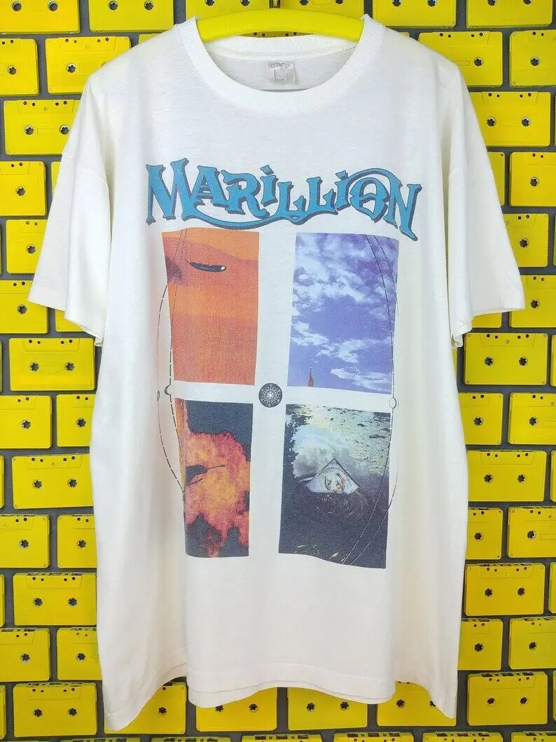 

1990 Marillion T-Shirt Seasons End Tour, remake white shirt, S-4XL TE6748