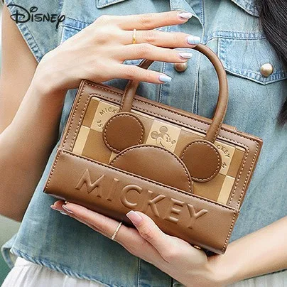 

Disney Vintage Classic Mickey Fashion Shoulder Bag Ladies Crossbody Handbag Square Outdoor Travel Simple Storage