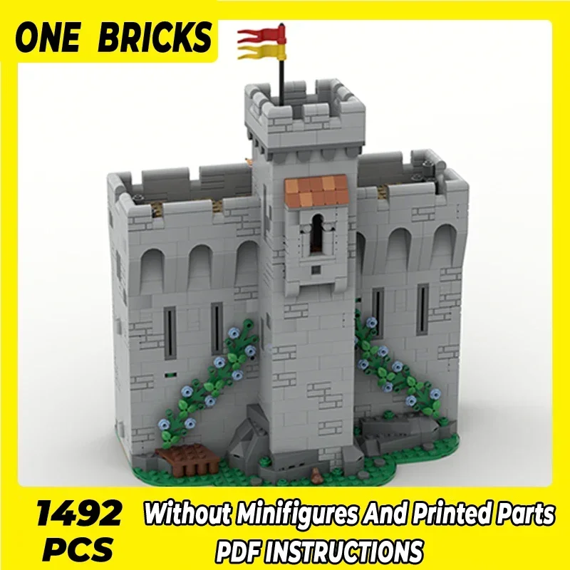 Bloques de construcción Moc modelo de fortaleza Castillo Torre defensa ladrillos técnicos DIY montaje juguetes de construcción para niños regalos de vacaciones