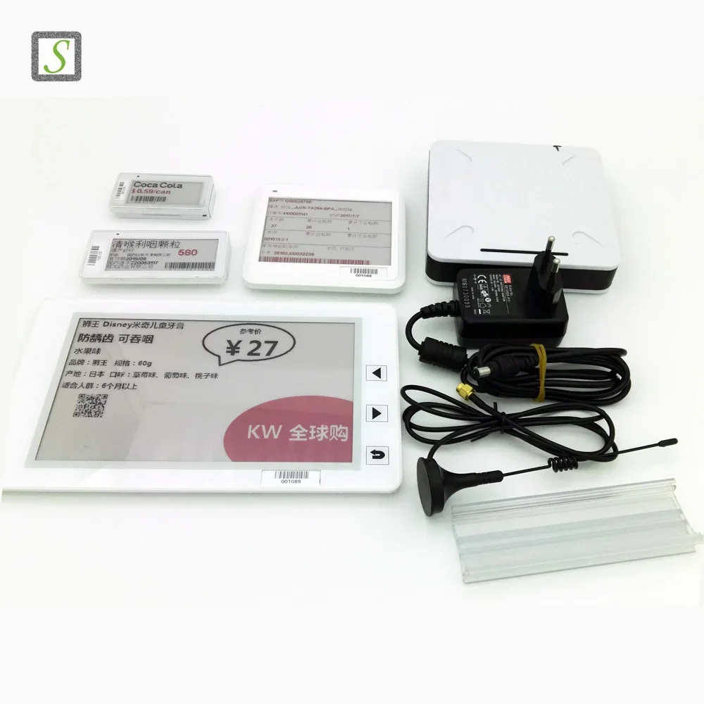 SUNY E Ink 3 Colors Epaper Electronic Shelf Label Price Tag Demo Kit With Software