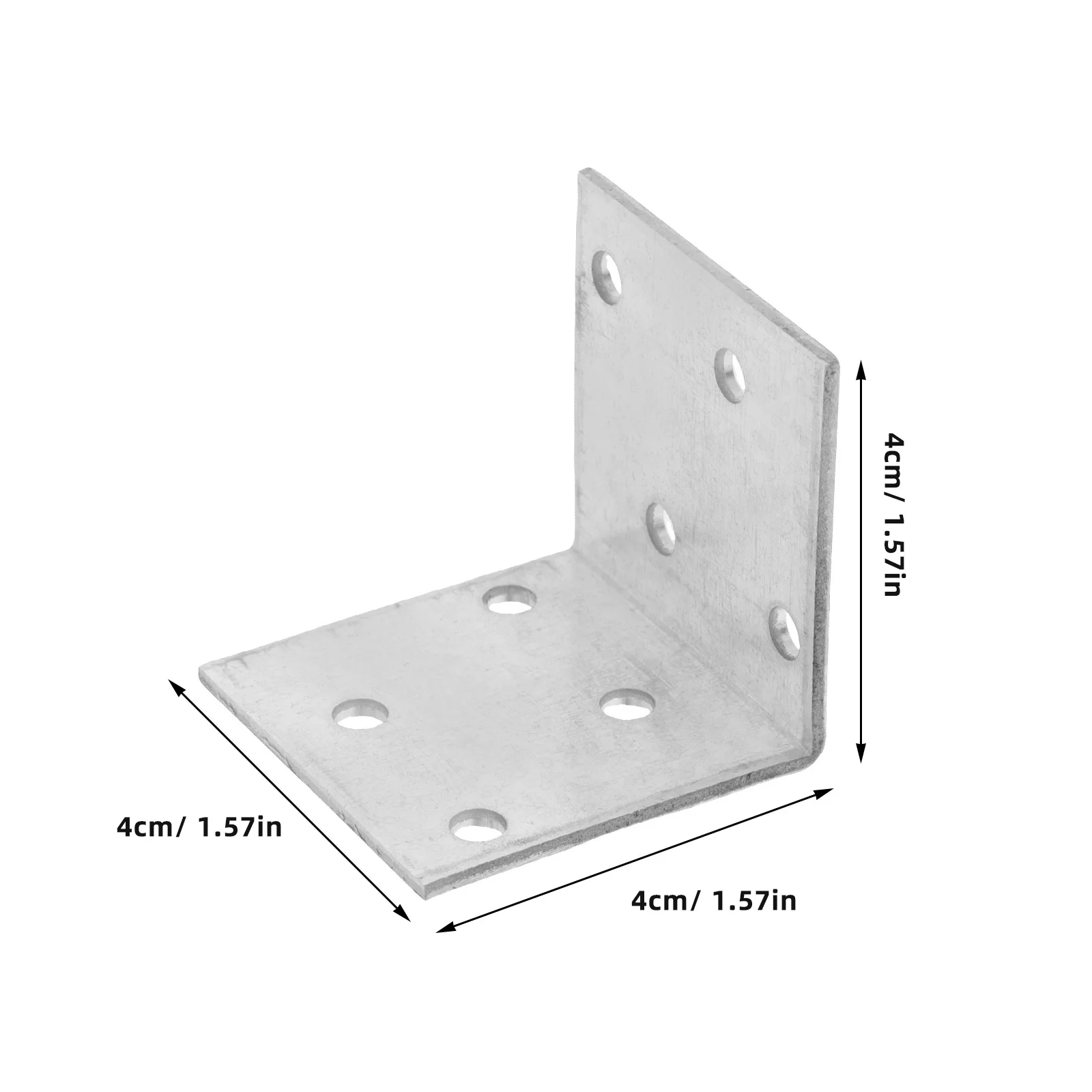 10 قطعة دعامات زاوية من الحديد المجلفن دعامات زاوية شديدة التحمل للأثاث الخشبي وخزانة الرف ودعم كونترتوب البناء