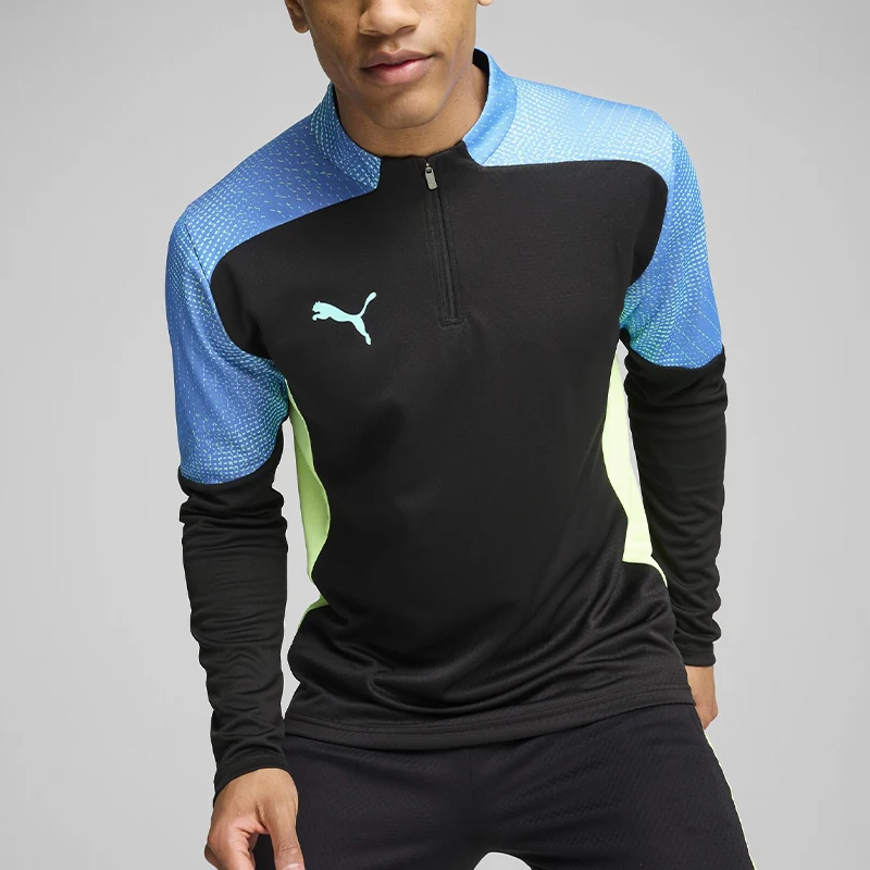 

Оригинальный новый мужской спортивный свитер Puma с полумолнией для футбола, артикул 659853-02