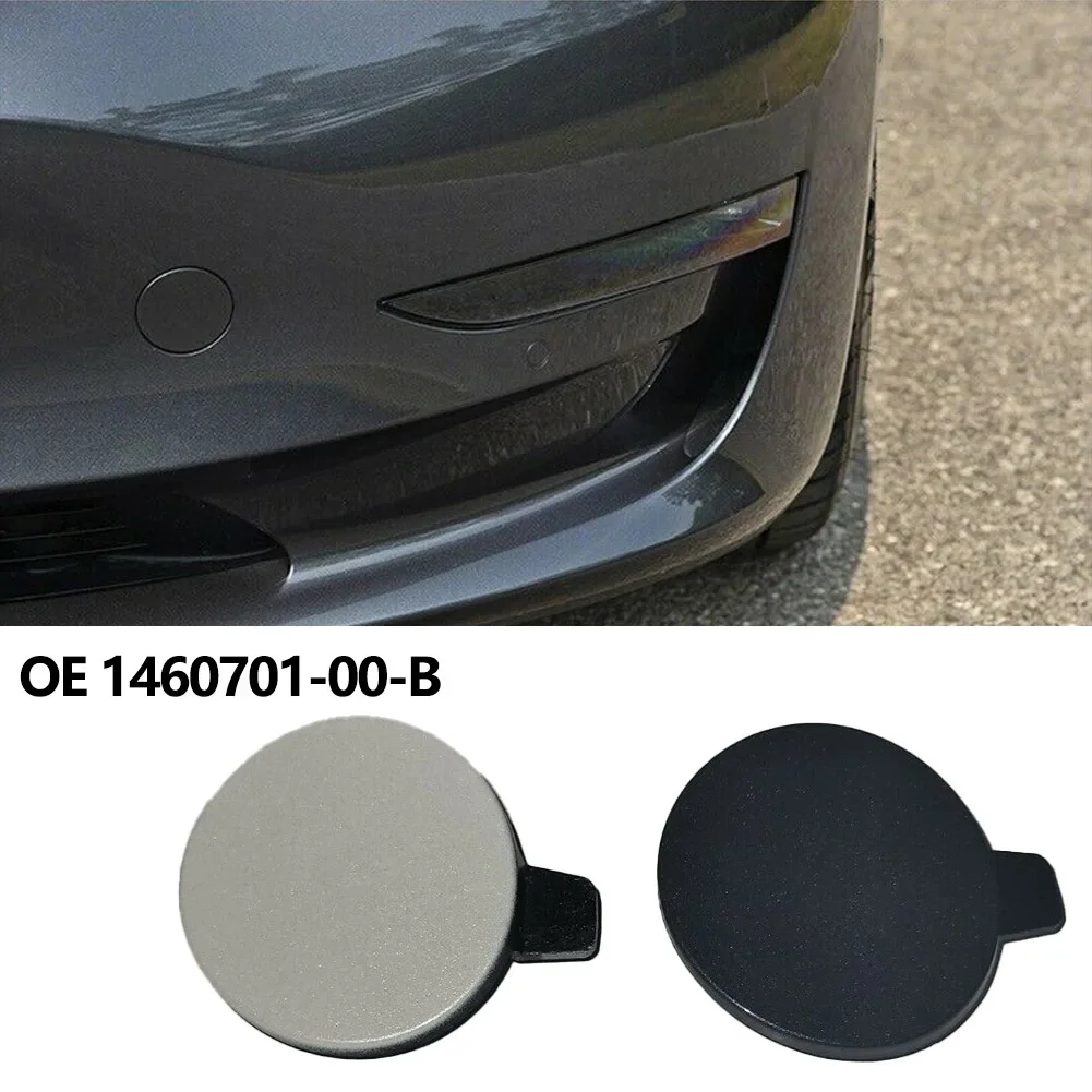 Part Bumper Tow Hook Cover Replace Replacement Trailer Hook Cover 1460701-00-B Accessory Cap For Tesla Model 3 2017-2022 Useful