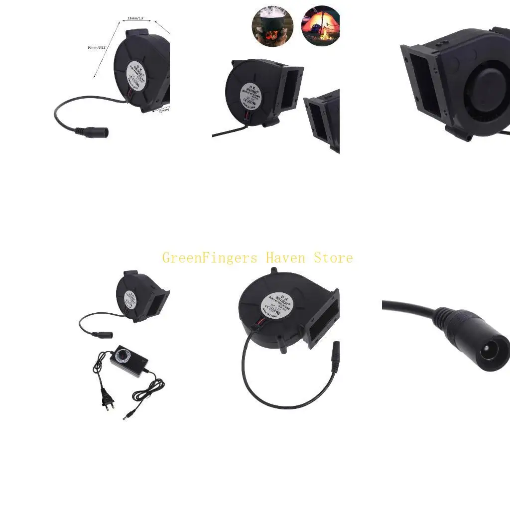 

F68D EU/US Plug вентилятор для гриля, вентилятор для барбекю, портативный вентилятор для барбекю, регулируемая скорость