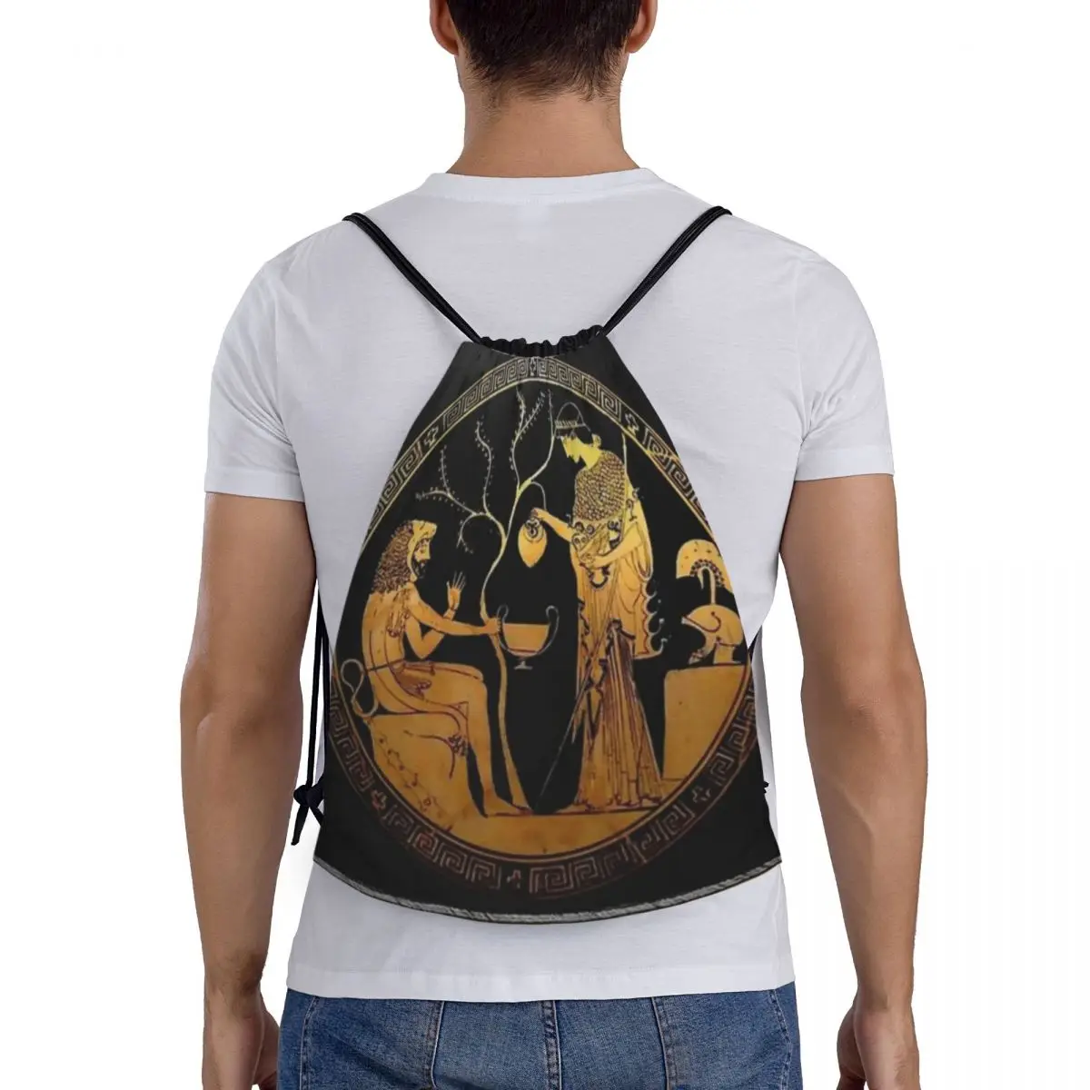 

Ancient Greek Mythology Backpacks Fashion Portable Drawstring Bags Sports Bag Book Bags For Man Woman Students