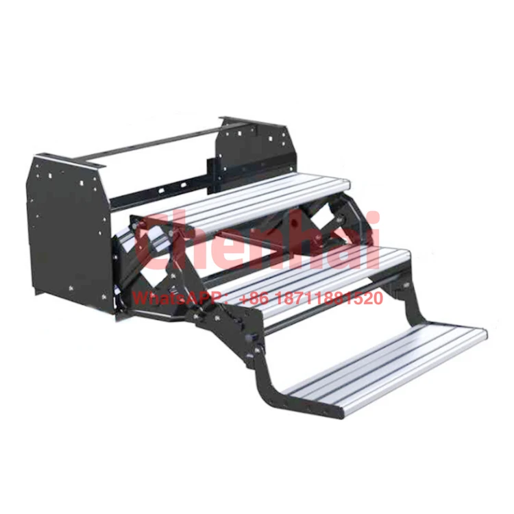

Factory Sales Aluminum Alloy Three-step Steps with RV caravan Trailer Camper