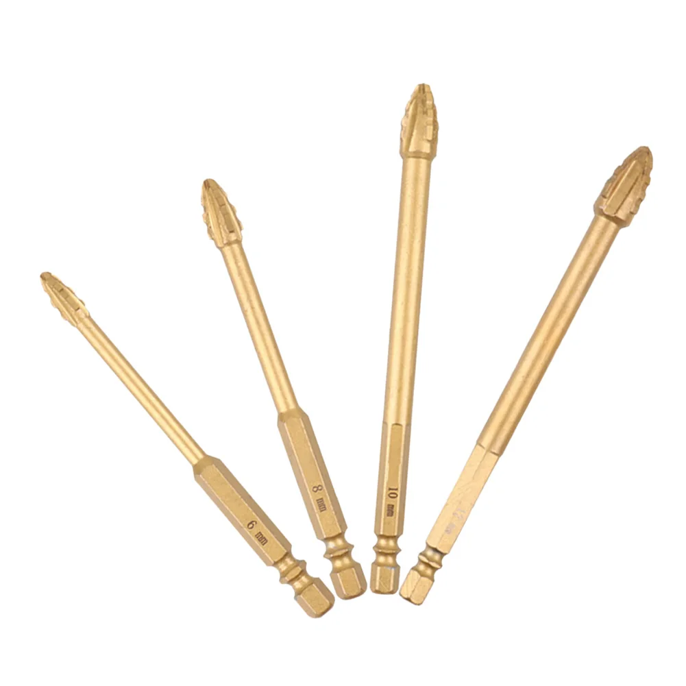 مشاريع البناء 2 قطعة لقمة ثقب الزجاج لقم الثقب التبريد المطلوبة بمناسبة نقطة المواد المعدنية استقرار الحفر #6