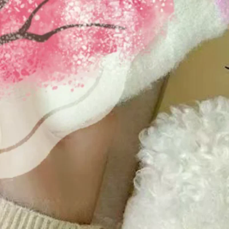 1 زوج الأبيض الأوسط الجوارب لطيف الحيوان الكرتون المنك الصوف الجوارب سميكة الدافئة المنزل جوارب يمكن السير بها على الأرض جرلي تنوعا الإكسسوارات جورب هدية #1