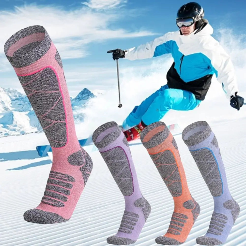 Winter Ski Socks Thick Thermal Snowboard Skiing Socks Women's Warm Stockings Moisture Absorption High Elastic Sports Socks New