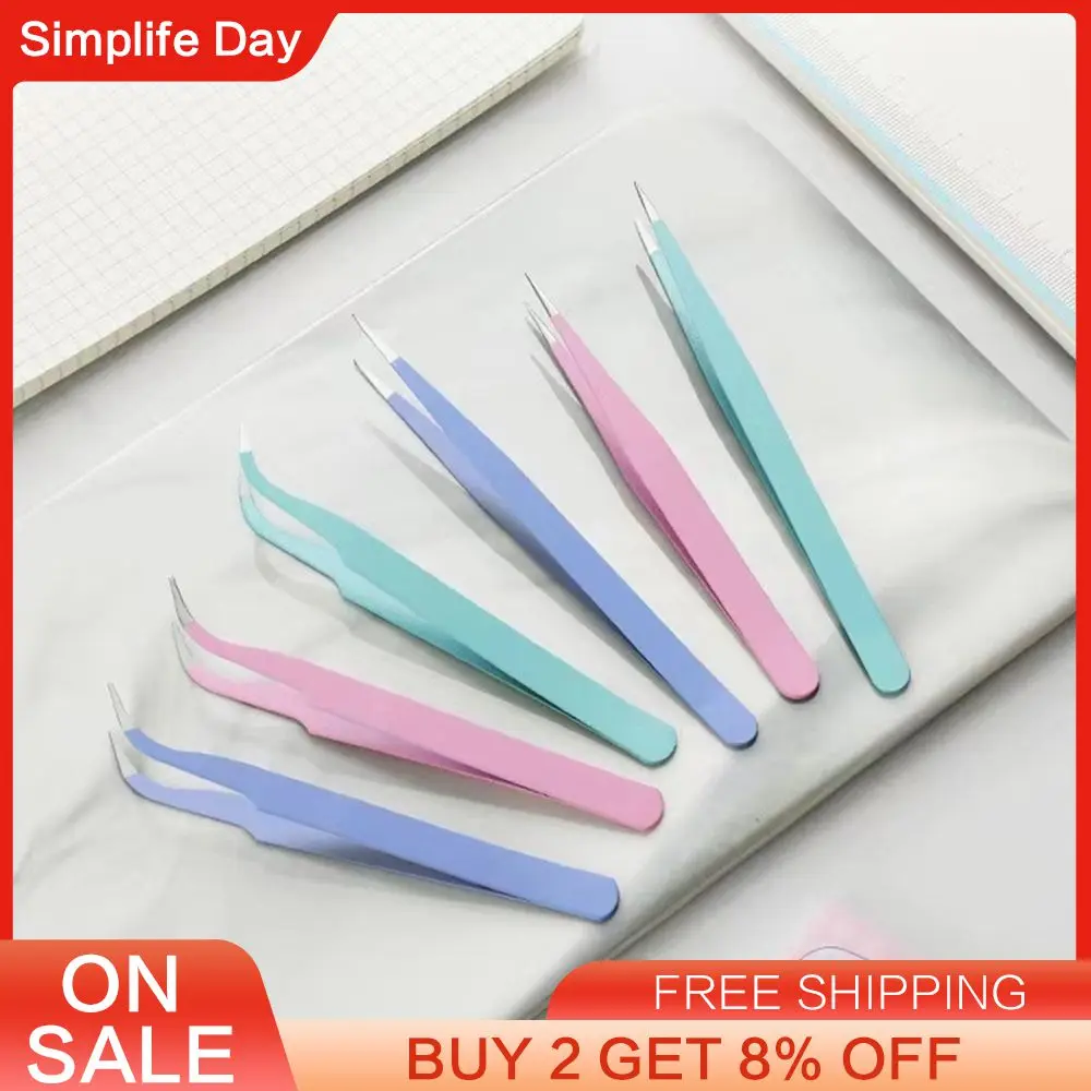 Stainless Steel Clip For Nail Stickers Long-lasting Durable Tweezer Nail Art Tool Multifunctional Plier Manicure Accessories