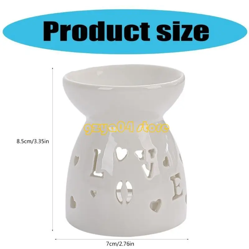 K3KD Ceramics Aromen Diffusor ausgehöhlt Teelight Kerzenhalter für Heimkern