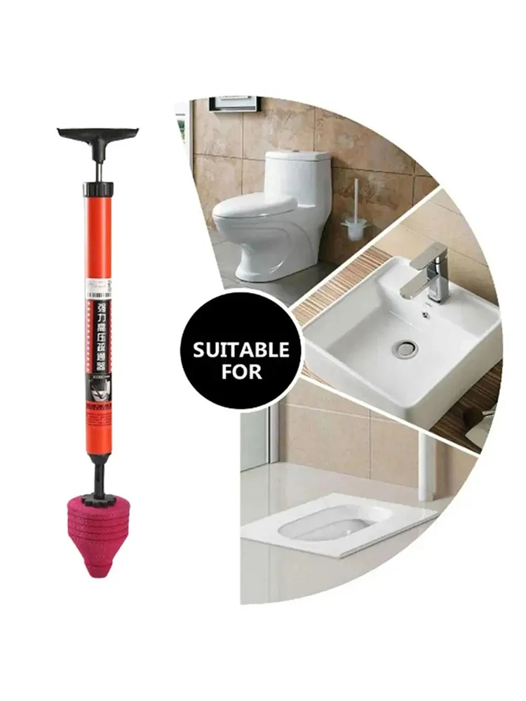 High Pressure Toilet Plunger Kit Air Plunger Toilet Snake Drain Clog Remover Toilet Auger Sink Plunger Plumbing Tools