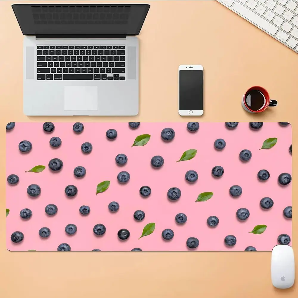 

Blueberry Mouse Pad Desk Mouse Pad Cute HD Desk Pad Extended Gaming Keyboard Mats Large XXL Gamer Mousepad 90x40