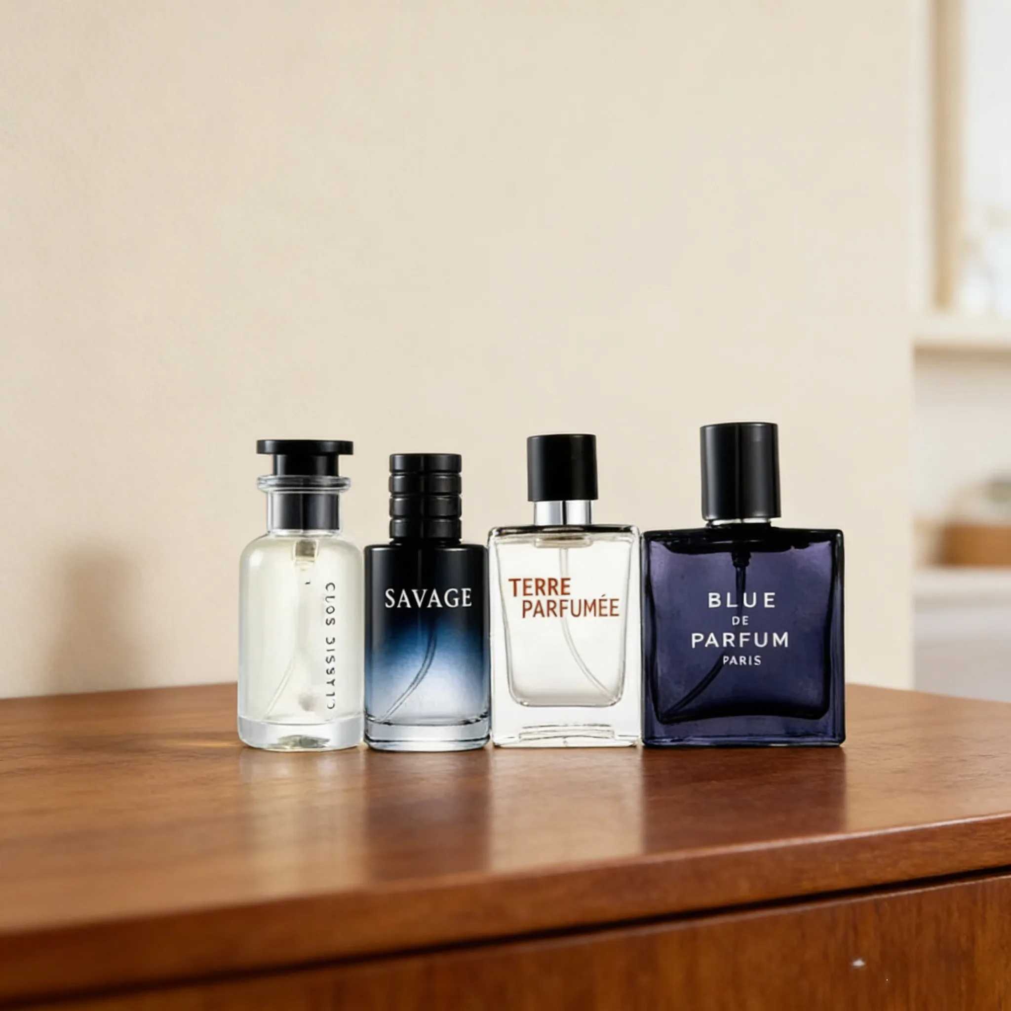 

Premium Men Fragrance Set 4-Piece 100ml Cologne Gift Box Elegant Masculine Scent Fresh Floral Fruity Long Lasting Spray