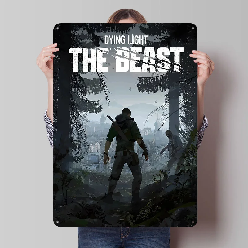 Dying Light Beast Game Metal Poster Wall Art