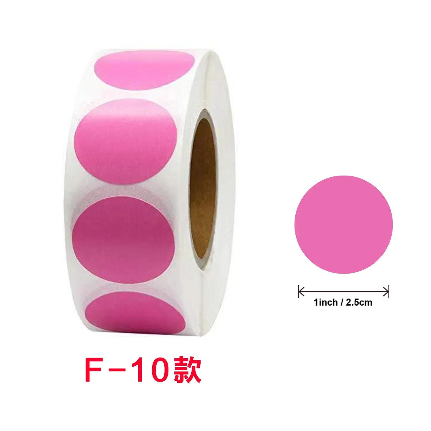 500/1000pcs Color-Code Dot Stickers Removable 1.3cm Chroma Label for Inventory Organize,File Classification Stationery Sticker