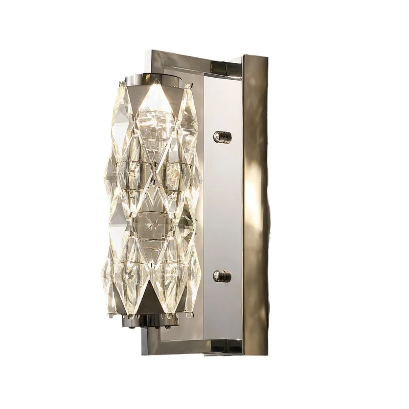 

Light luxury crystal lamp, high-end living room, TV wall, corridor stairs, simple bedside in the master bedroom