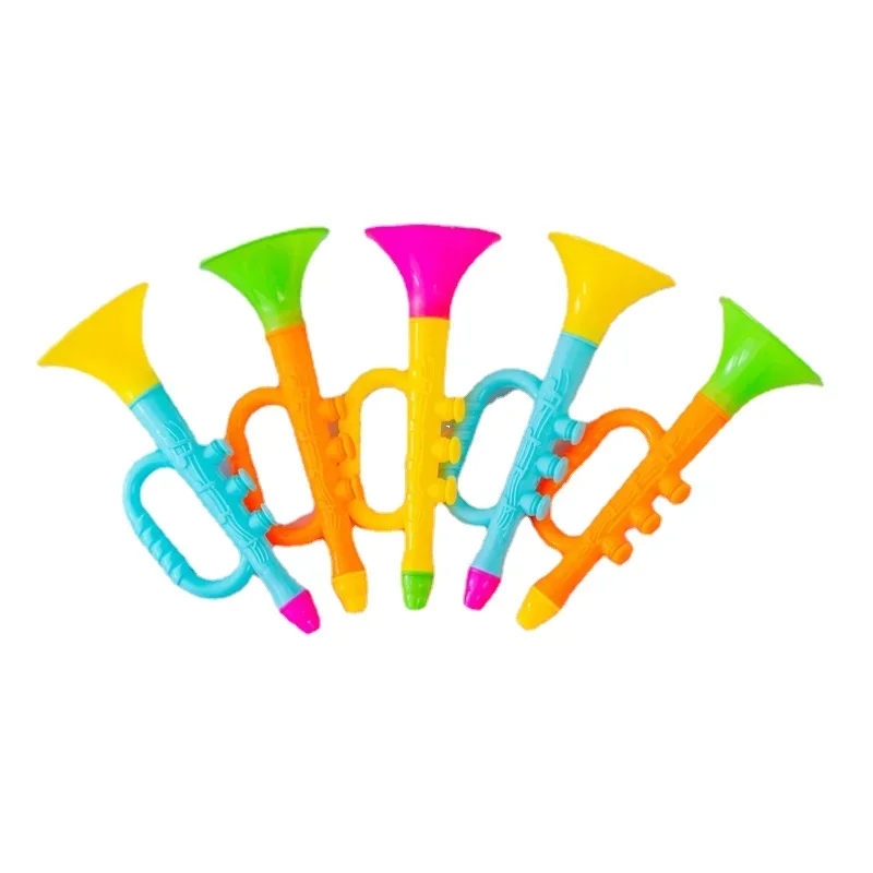 1PCS Cheer Plastic Horn Football Game Fans Cheerleading Props Vuvuzela Kid Trumpet Wholesale for Sports Meet Random Color