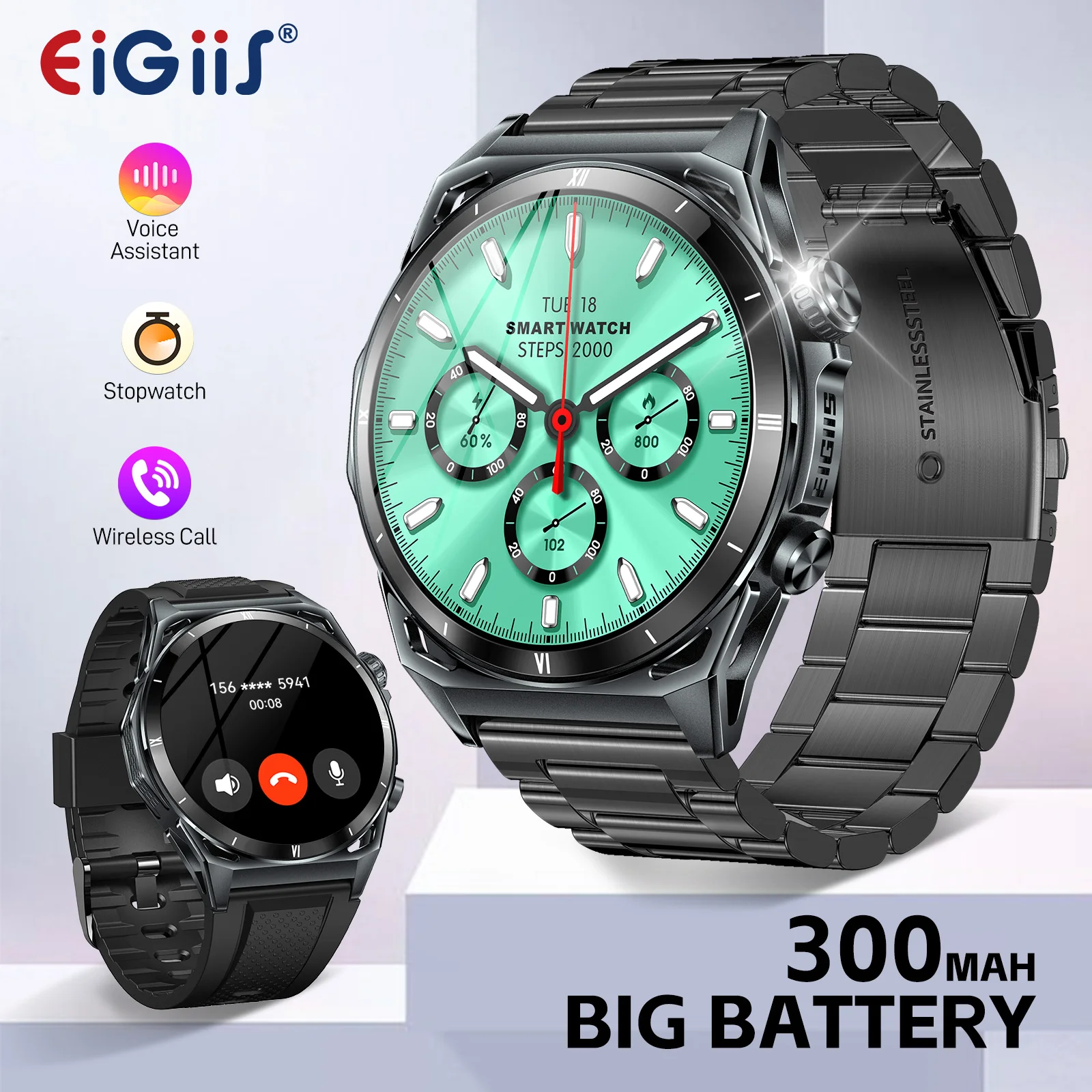 EIGIIS New Smart Watch KE6 1.43