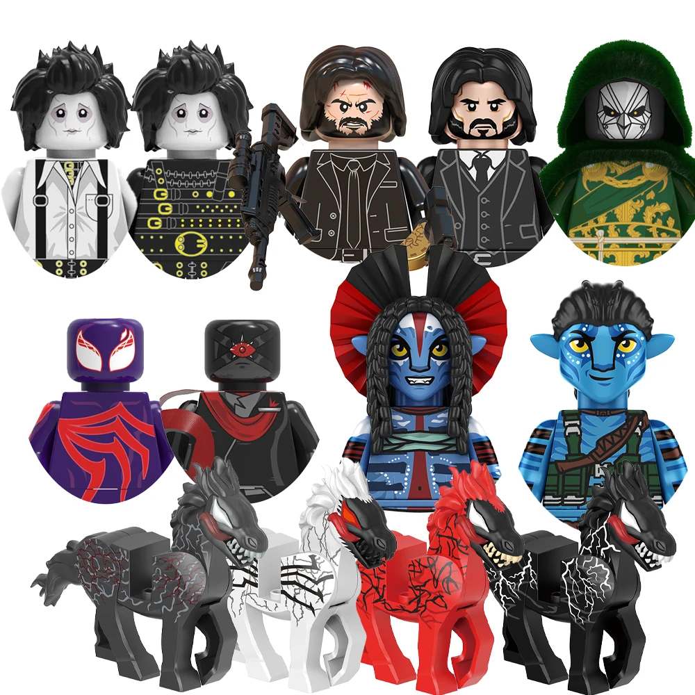 Ricky Toys 2026, Bloques de Construcción John Wick, Figuras Miniatura Daredevil Avatar, Juguetes de Ladrillos Jake Sully, Regalos para Niños y Adultos