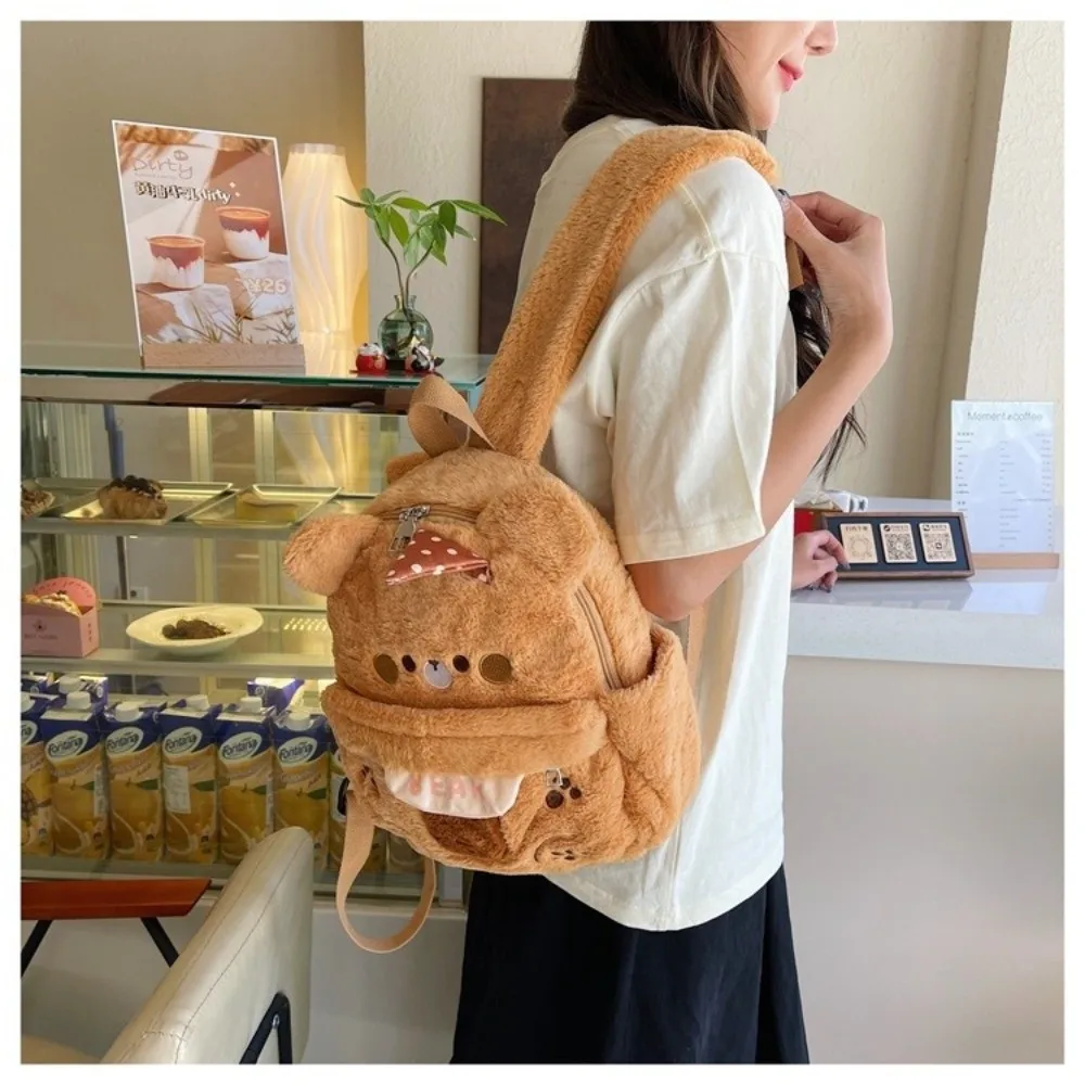 Cute Cartoon Bear Backpack Funny Schoolbag Large Capacity Lightweight Kindergarten Bag