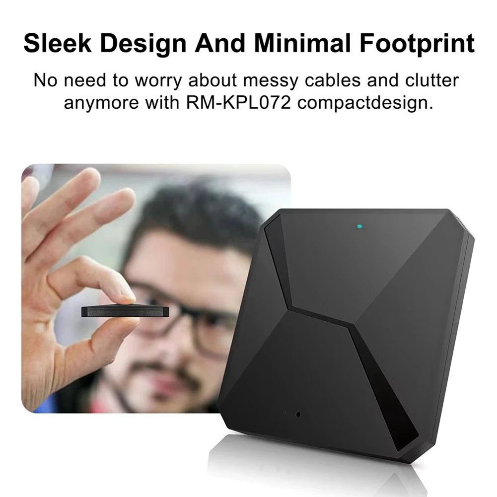 ABXHA 2 في 1 سلكي إلى محول سيارة CarPlay Android اللاسلكي لتوصيل ستيريو السيارة والتشغيل بلوتوث 5.0 AI Box 5.8 جيجا هرتز WiFi