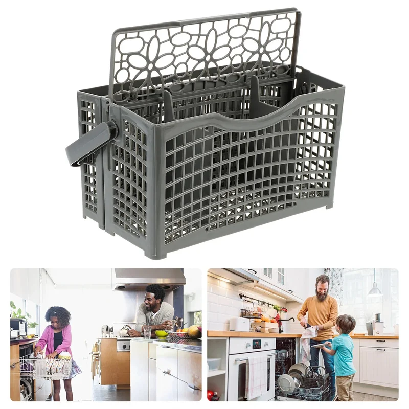 1PC Universal Cutlery Dishwasher Replacement Basket for Bosch, Maytag, Kenmore, Whirlpool, LG, Samsung, Kitchenaid, GE