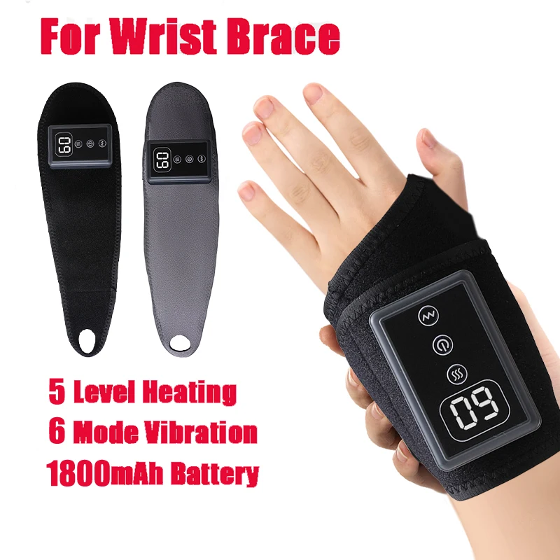 Bezprzewodowa opaska grzewcza na nadgarstek z funkcją masażu, bezprzewodowe ładowanie do łagodzenia bólu w zespole tunelu nadgarstka