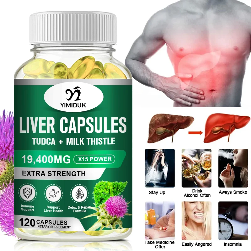 Organic Milk Thistle  Supplement, Support Liver Cleanse Detox Health, Antioxidants, Detoxification, Lower Cholesterol, Immunity
