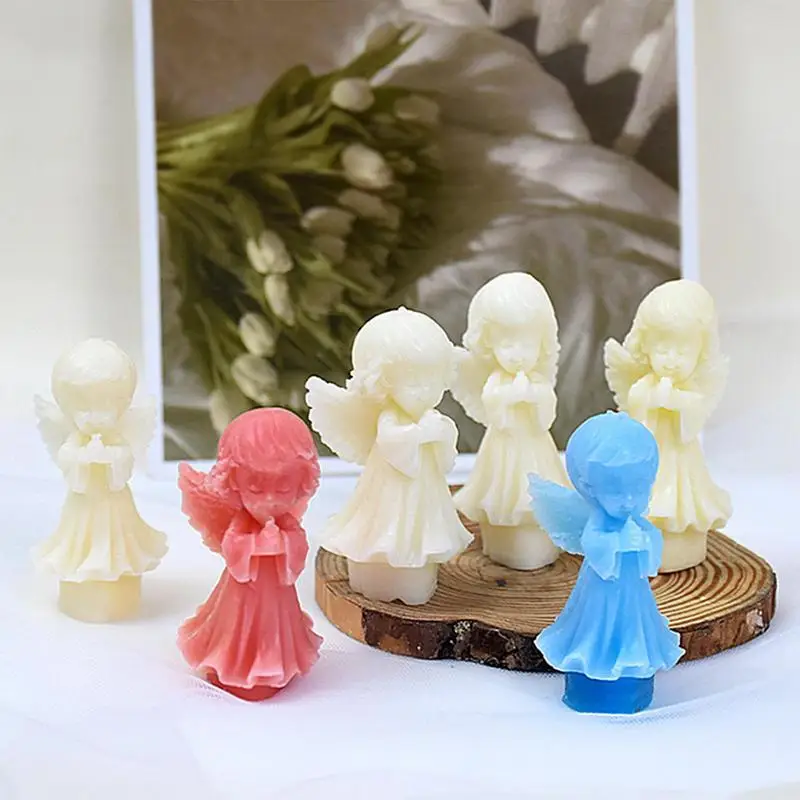 3D Engel Silikonform 3D süße Engel Form Duft Diffusor Form DIY Kuchen Dekoration Werkzeug Kerze Harz Handwerk Form für Harz
