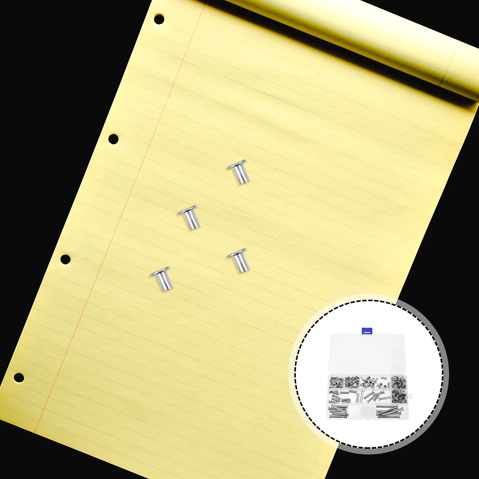 Stainless Steel Rivet Set Book Binding Screws Scrapbook Photo Album Craft Supplies Strong Oxidation Resistance Easy Install